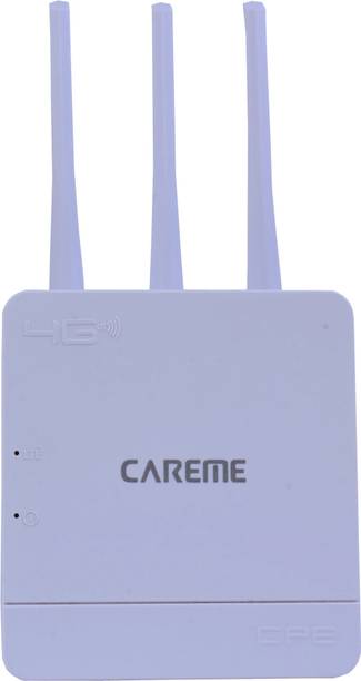 CareME 5G Sim compatible router Connect with DVR/NVR/WiFi Camera/Tablet,Laptop,Mobile 4G Router 2.4 GHz 150 Mbps Wifi Speed Single Band External Antenna MiFi (Sim Based)