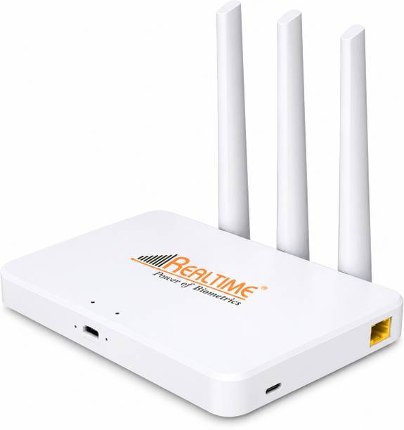 REALTIME Power of Biometrics W8 Plus 5G All Sim Support Router 2.4 GHz 100 Mbps Wifi Speed Router 2.4 GHz 100 Mbps Wifi Speed Single Band External Antenna MiFi (Sim Based)