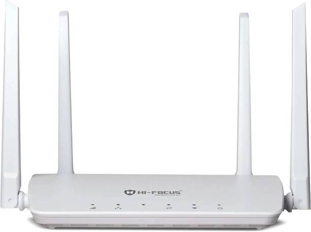 HI-FOCUS LTE 4G ROUTER/ Support 5G Sim/ Upto 150 MBPS Speed/ Long Range coverage 4G Router 2.4 GHz 150 Mbps Wifi Speed Single Band External Antenna Ethernet (Cable Broadband), Access Point Mode