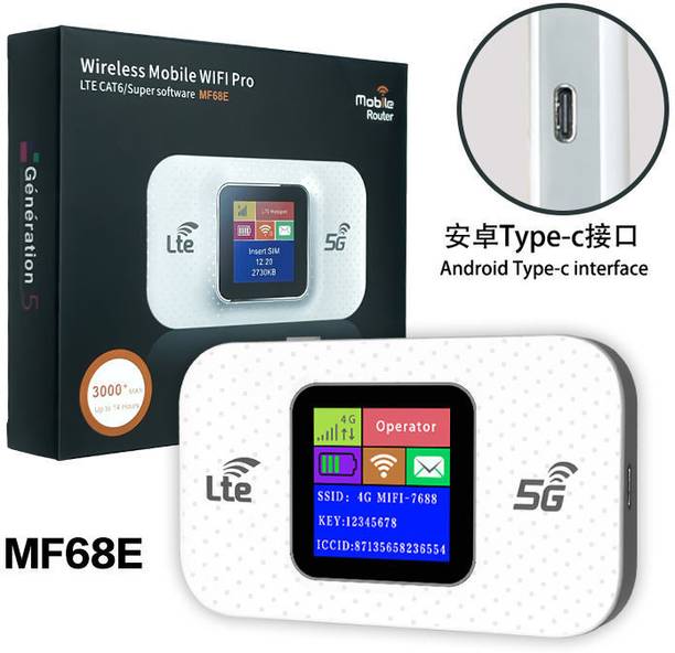 MARS 4G Dongle 5G Network Support 350Mbps Router 2.4 GHz 350 Mbps Wifi Speed NA Internal Antenna MiFi (Sim Based)