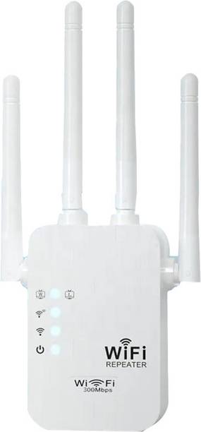 MARS Wifi Extender With 4 Antina High Speed WiFi Range Extender 2.4 GHz, 5 GHz 300 Mbps Wifi Speed Dual Band External Antenna Access Point Mode