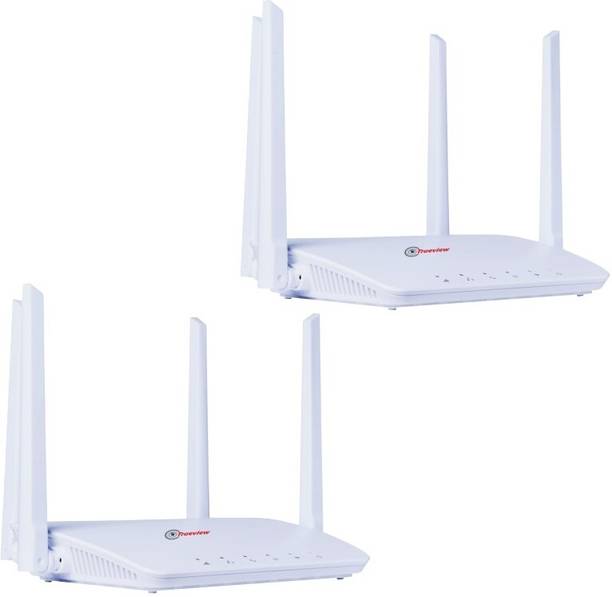 Trueview Pack of 2 4G Wireless Mobile Sim Based 4G Router 2.4 GHz 300 Mbps Wifi Speed Dual Band External Antenna NA