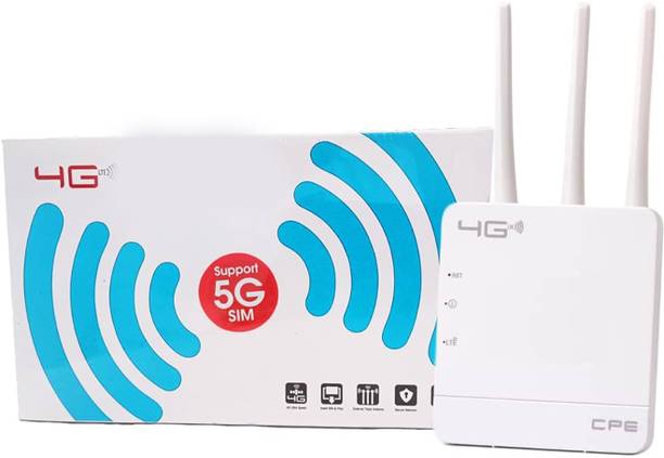 RNC GXWR-5G SIM SUPPORT 4G Router Wireless Router 2.4 GHz 512 Mbps Wifi Speed Tri Band Internal Antenna MiFi (Sim Based)