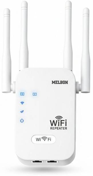 Melbon WiFi Extender Up to 300Mbps WiFi Repeater WiFi Range Extender 2.4 GHz 300 Mbps Wifi Speed Dual Band External Antenna Ethernet (Cable Broadband)