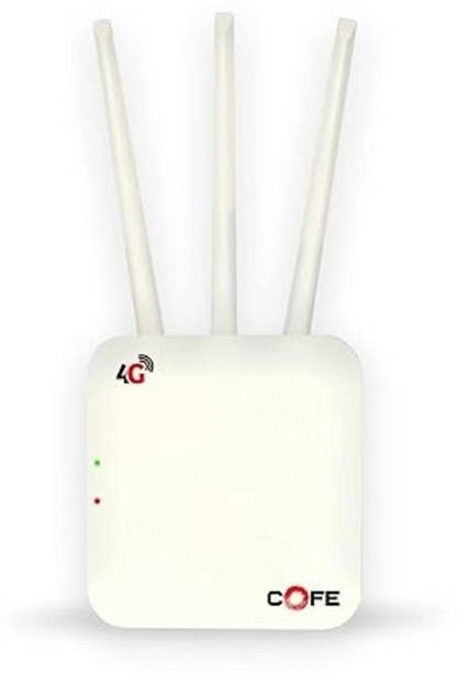 COFE CF-4G 903 4G Router 2.4 GHz 300 Mbps Wifi Speed Single Band Internal & External Antenna MiFi (Sim Based)