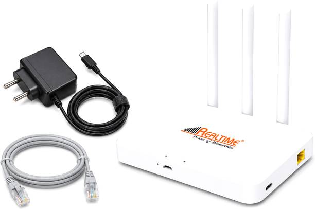 REALTIME Power of Biometrics W8+ 4G/5G SIM Based WiFi Router External Antenna High Speed Internet Device Router 2.4 GHz 100 Mbps Wifi Speed Single Band External Antenna MiFi (Sim Based)