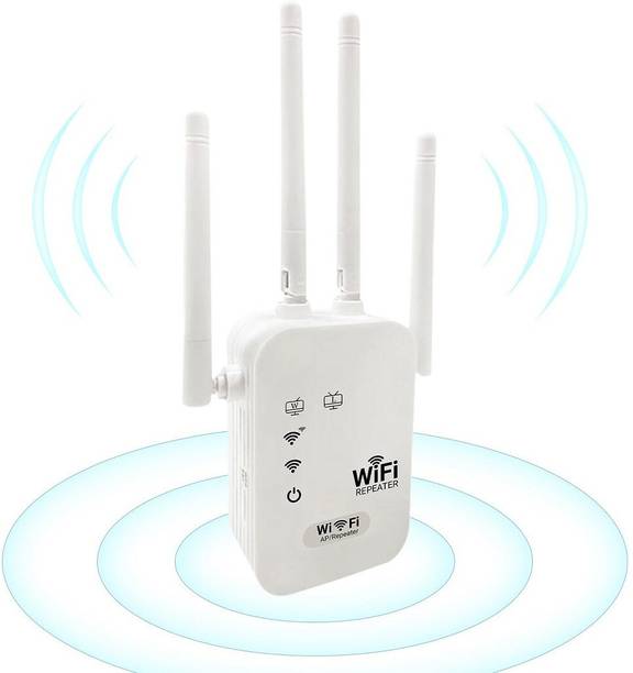 MARS WiFi Range Extender|Connects Up to 20 Devices|Repeater & Access Point|4 Antennas WiFi Range Extender 2.4 GHz 300 Mbps Wifi Speed Dual Band External Antenna Access Point Mode