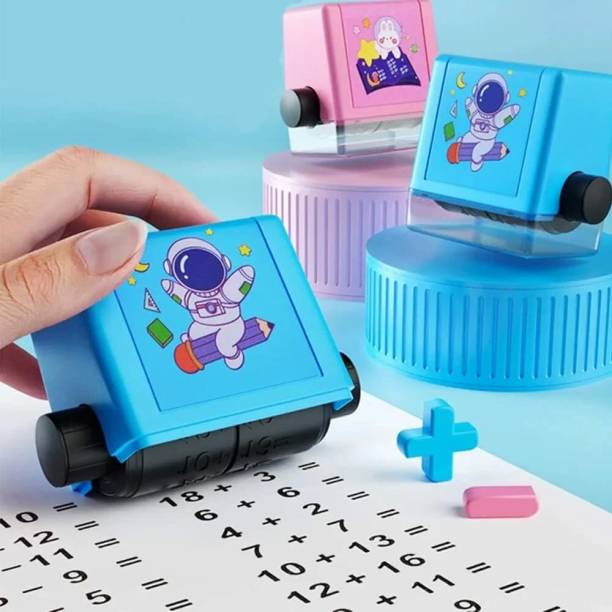 DPISZONE Addition Practice Reusable Digital Teaching Stamp Math ink stamp Addition