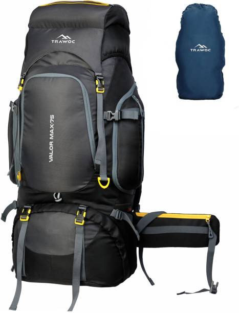 TRAWOC 75 LTR Travel Backpack for Outdoor Sport Rucksack  - 75 L