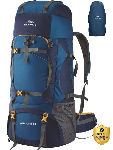 AEROLINK 60L Travel Backpack Hiking Trekking Bag for Men & Women Rucksack  - 60 L