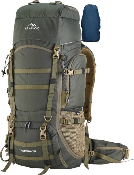 TRIUMPH X 75L Camping Backpack Trekking Travel Bag Front & Top Loading Rucksack  - 75 L