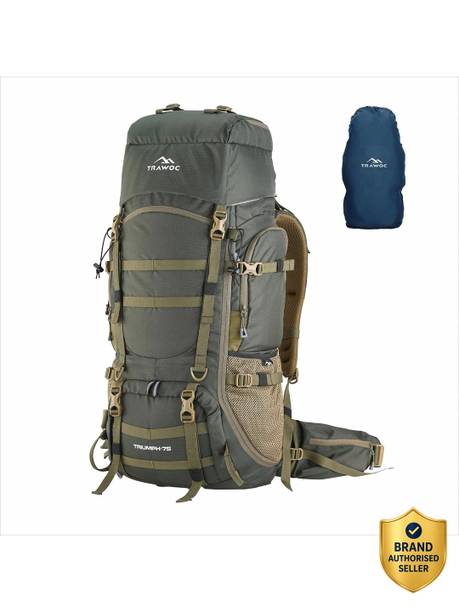 TRIUMPH X 75L Camping Backpack Trekking Travel Bag Front & Top Loading Rucksack  - 75 L