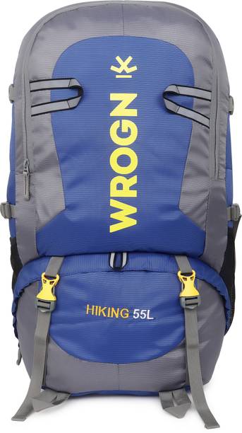 Trekking Bag For Hiking/Camping/Outdoor Sports with Rain Cover/Shoe Compartment Rucksack  - 55 L
