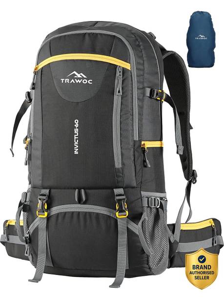 INVICTUS 60L travel Backpack with Shoe Compartment Unisex Trekking Rucksack  - 60 L