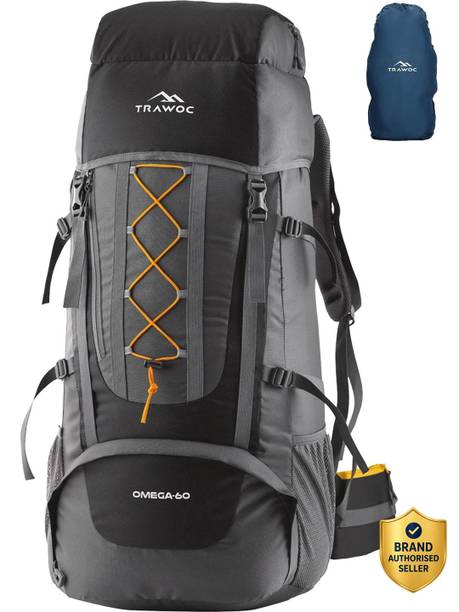 OMEGA 60L Travel Backpack Trekking Hiking bag for Men & Women Rucksack  - 60 L