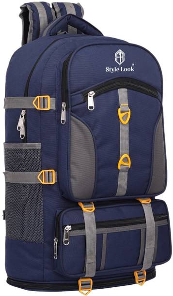 Style look Trakking bag and hikking ,rucksack travel bag for MEN luggage bag 75L(NBLUE) 90 L Backpack