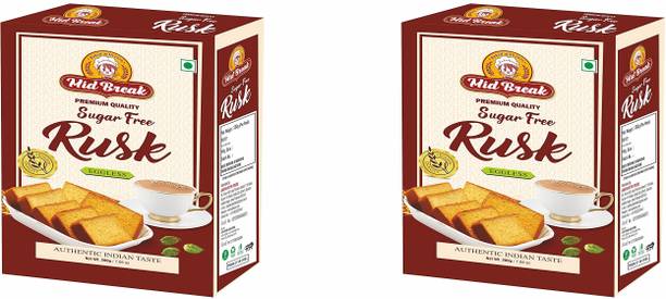 MidBreak Sugar Free Rusk, Sugar Free Toast, Premium Handmade Rusk|Perfect Teatime Partner Saunf flavored Milk Rusk