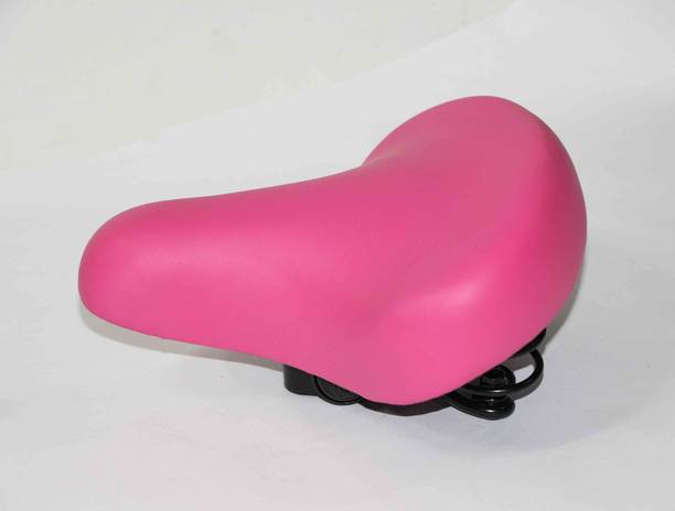 Kross Bicycle Seat, fits All Cycles, Soft PU Saddle, waterproof, 231195 - Pink Saddle
