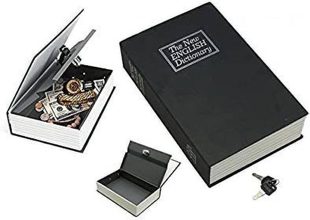 Nispruhay Metal Book Safe Locker Jewellery Home Box Dictionary Safe Locker,book safe, book locker (Key Lock) Safe Locker