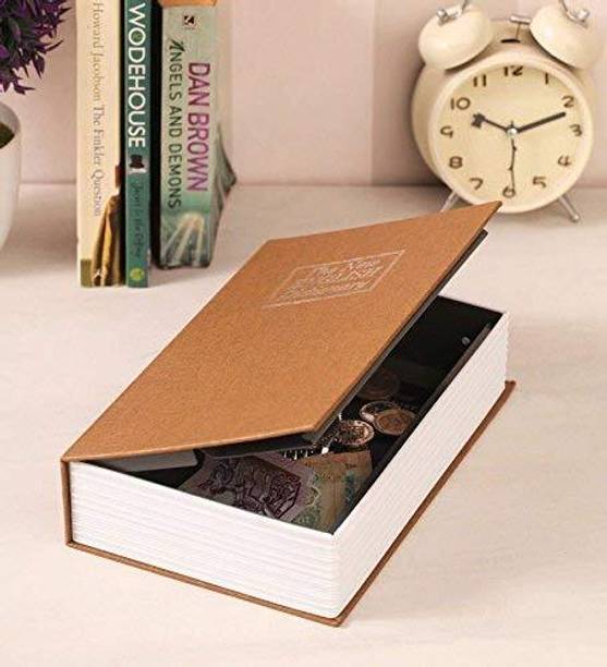 RINEZA Book Shape Dictionary Book Hidden Safe Jewelry Box/Cash Locker Safe Locker