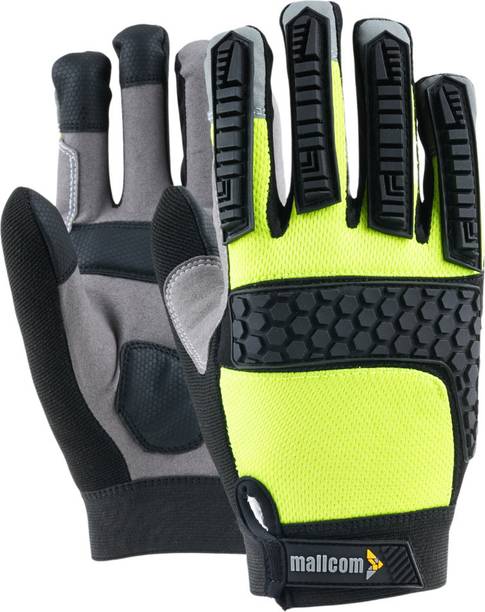 Mallcom MACH 23 with Touchscreen Sensitivity Bike riding Synthetic, Polyester  Safety Gloves