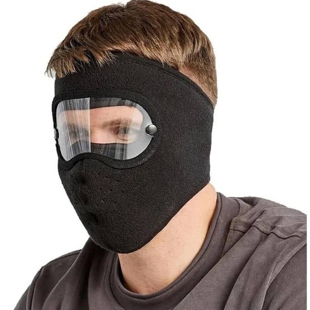 jeweon Black Bike Face Mask for Men & Women