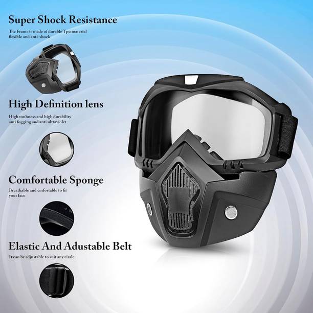 Black mirror Special Edition safety goggle mask for bik...