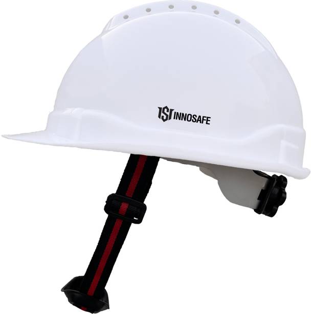 INNOSAFE INNO-09 WHITE Safety Helmet with Adjustable Chin Strap WHITE 09 Construction Helmet