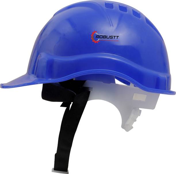 Robustt Heavy Duty Nape Safety Helmet - Blue | Adjustable Headband | Pack of 1 As Per ISI Safety Standard For Industrial Use Construction Helmet