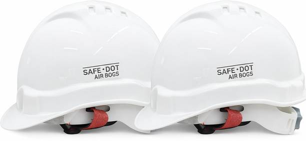 SAFEDOT Industrial Safety Helmet for Construction & Factory Use Adjustable Ratchet Construction Helmet