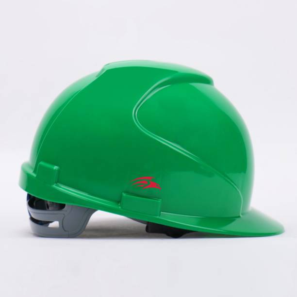 Perf MAXXTRA-Green Safety Helmet with Adjustable Chin Strap & Rachet Type Adjustment Construction Helmet