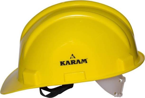 Karam PN 501 Manual Type Adjustment with Side Slot for Attachment Safety Construction Helmet