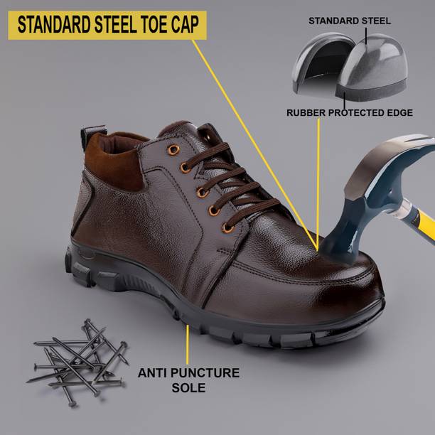 RAYH Steel Toe Genuine Leather Safety Shoe