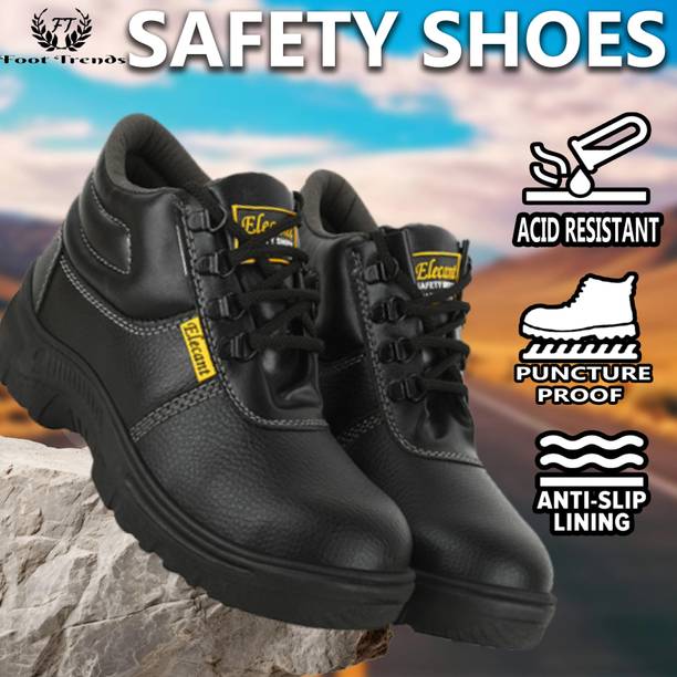foot trends Steel Toe Synthetic Leather Safety Shoe