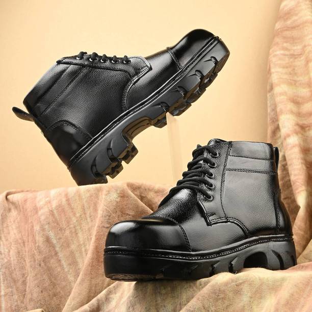 STANDAR Steel Toe Genuine Leather Safety Shoe