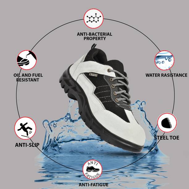 Ozarro Steel Toe Suede Safety Shoe