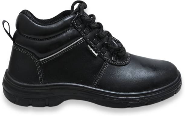 Contablue Steel Toe Grain Leather Safety Shoe