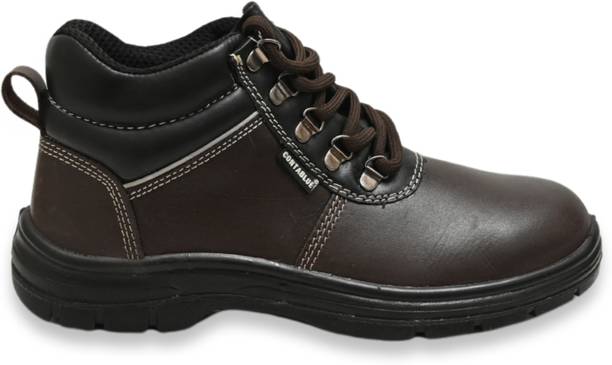Contablue Steel Toe Grain Leather Safety Shoe