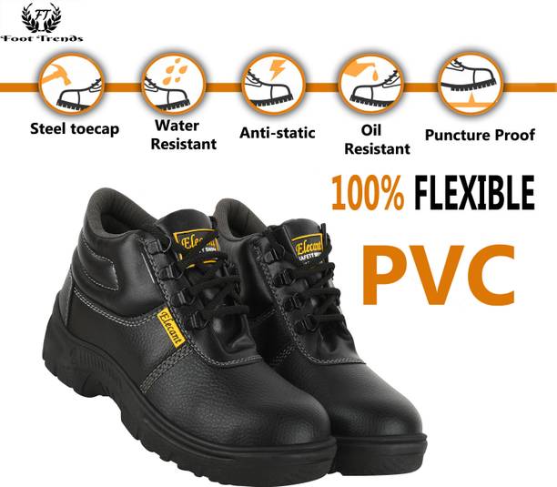 foot trends Steel Toe PVC Safety Shoe