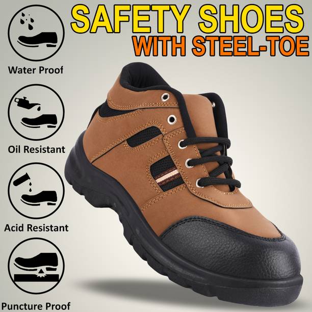 VILMEN Steel Toe Synthetic Leather Safety Shoe