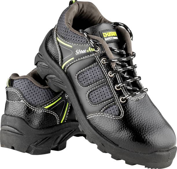 ShreeArc Steel Toe Synthetic Leather Safety Shoe