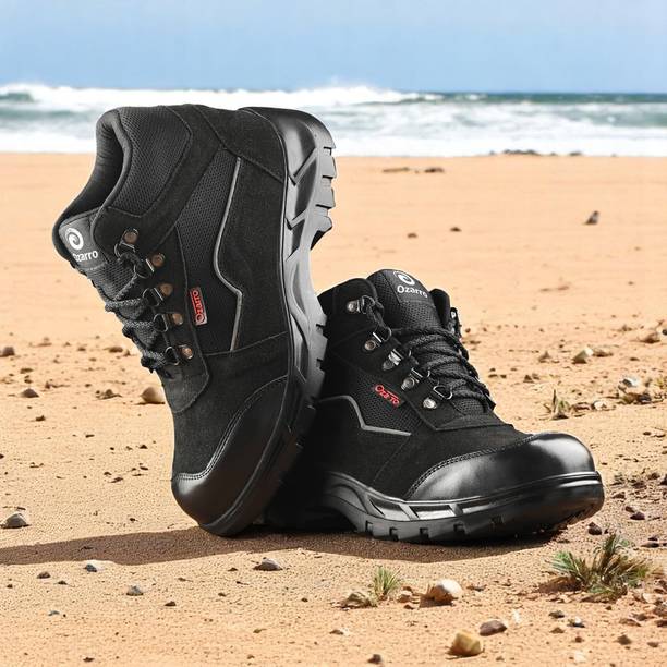 Ozarro Steel Toe Suede Safety Shoe