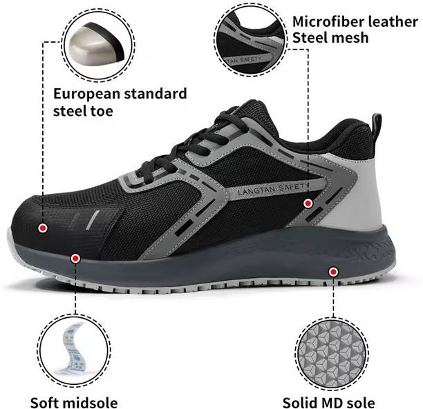 Berkins Steel Toe Mesh Safety Shoe