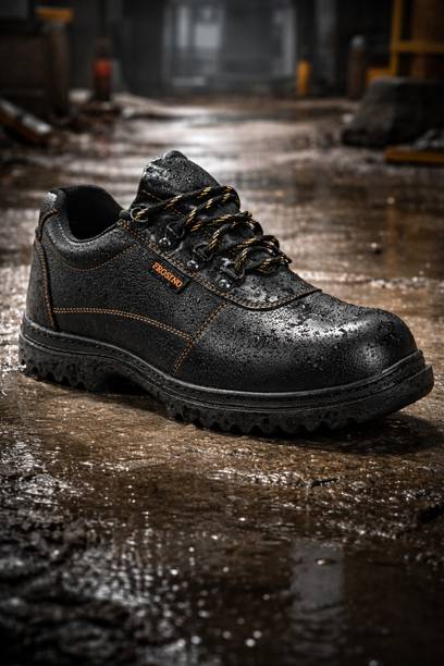 FROSINO Steel Toe Genuine Leather Safety Shoe