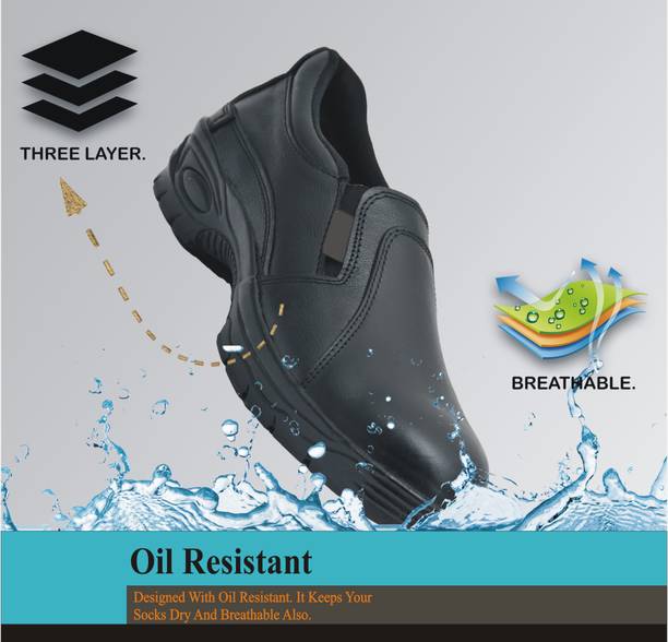 Peclo Steel Toe Genuine Leather Safety Shoe
