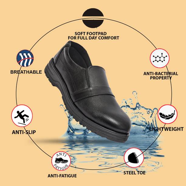 ALLTAR Steel Toe Genuine Leather Safety Shoe