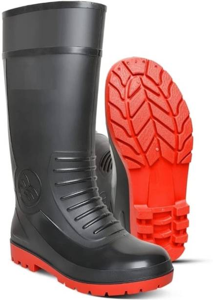 TheMujtaba Steel Toe PVC Safety Shoe