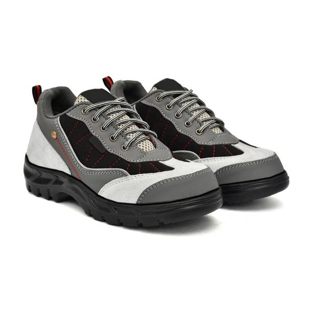 Ozaroo Steel Toe Genuine Leather Safety Shoe