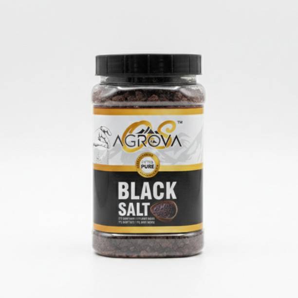 OS AGROVA Black Salt (Kala Namak)–Mineral Rich Rock Salt | Authentic Flavor | Multipurpose Black Salt