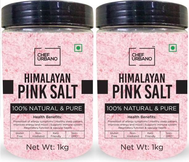 Chef Urbano Himalayan Pink Salt 1 Kg * 2 Rock Salt